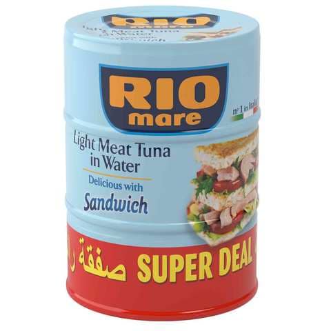 Rio Mare Light Meat Tuna In Water 160 Gram 3 Pieces