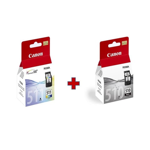 Canon PG-510 / CL-511 Multi pack - Pack de 2 - 9 ml - noir