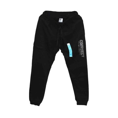 Terry Jogger Graphic Black Free Size