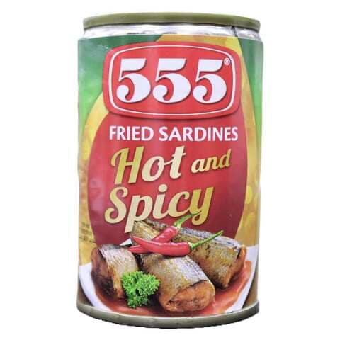 555 Hot And Spicy Fried Sardines 155g