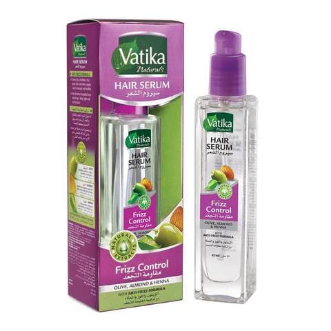 Vatika Naturals Frizz Control Hair Serum for Dry Hair - 47ml Online ...