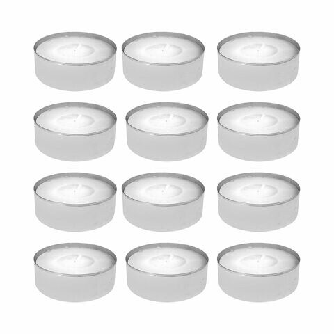 Maxi Tealight Unscented 12 Count