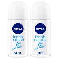 NIVEA Deodorant Roll-on for Women Fresh Natural Ocean Extracts 50ml Pack of 2
