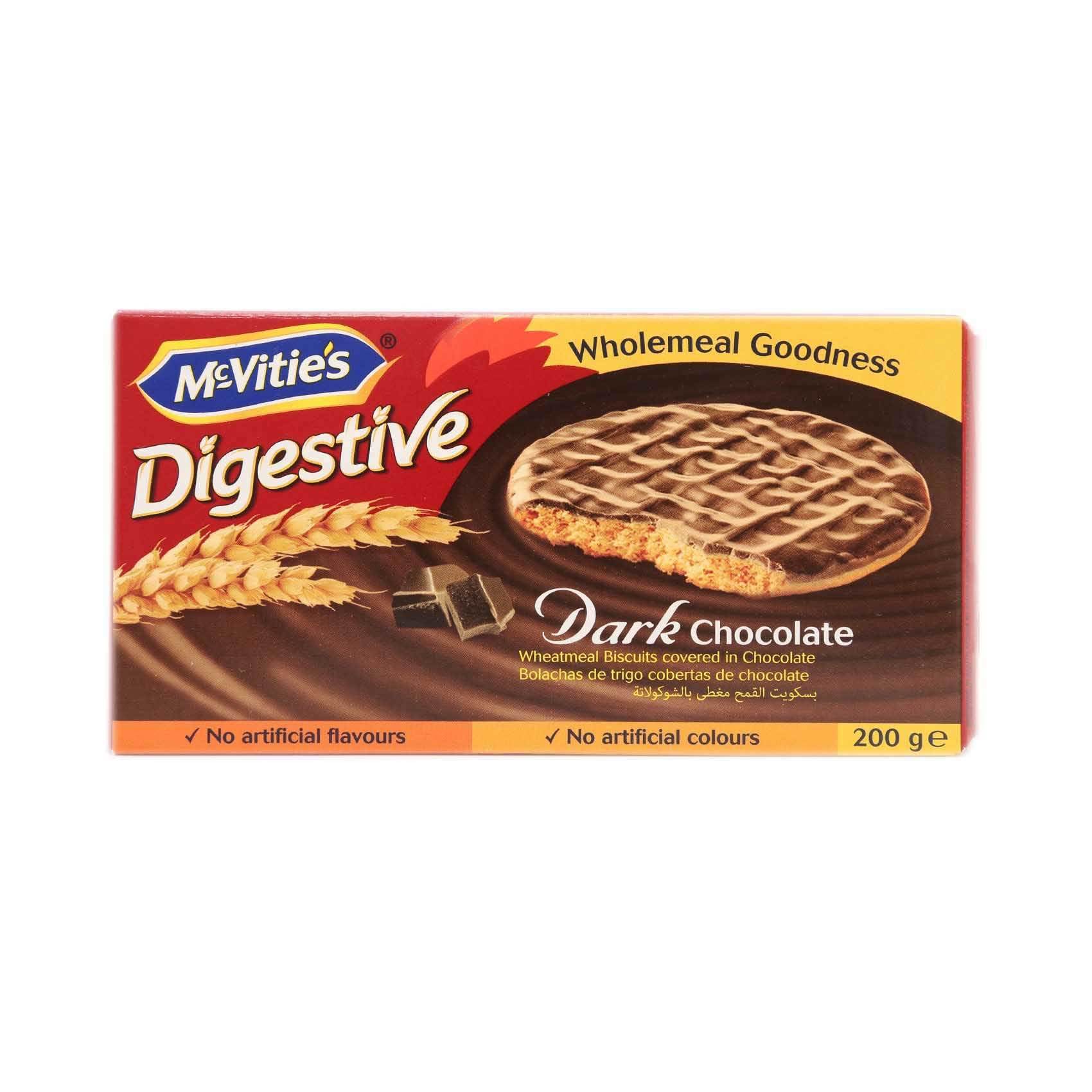 Buy Mcvities Digestive Wheatmeal biscuit Covered In Dark Chocolate Pack
