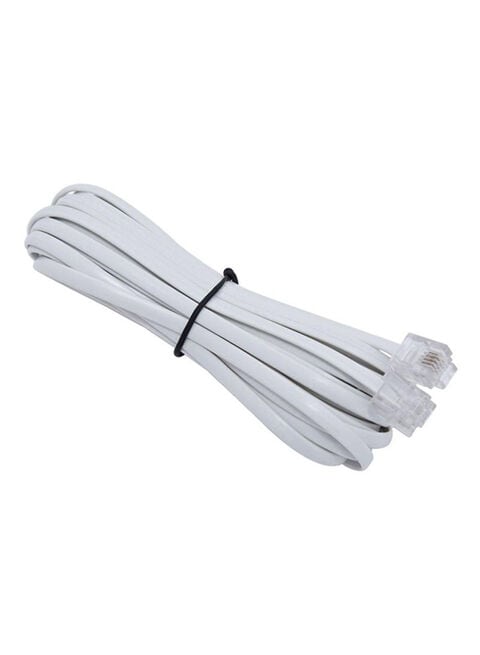 Generic Telephone Patch Cord 10Meter, White