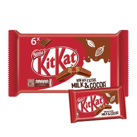 Nestle KitKat 4 Finger Milk Chococlate Wafe 35.5g Pack of 6