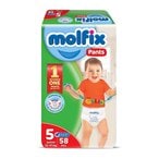 Buy Molfix Junior Baby Diaper Pants - Size 5 - 58 Diapers in Egypt