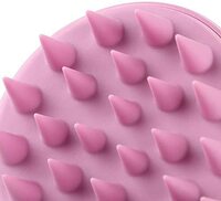 Fj Shampoo Brush Hair Scalp Massager, Soft Silicone Body Massage Brush Scalp Care Brush [Wet &amp; Dry] Perfect For Men, Women, Kids And Pets (Pink)