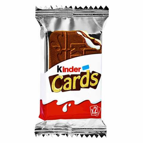 Buy Kinder Cards Chocolate Waffer 25.6g Online - Shop Food Cupboard on  Carrefour Saudi Arabia
