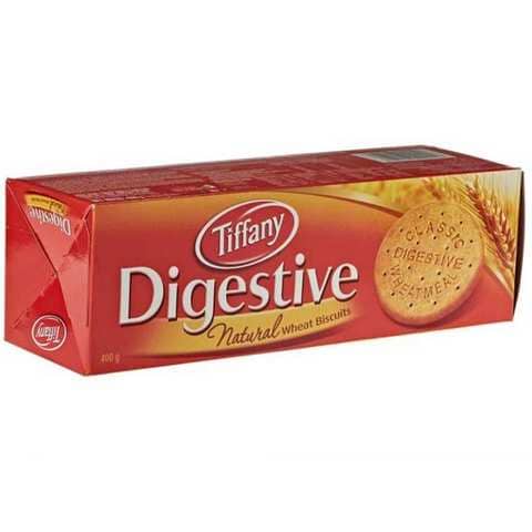 Tiffany Digestive Biscuit Natural Wheat 400 Gram