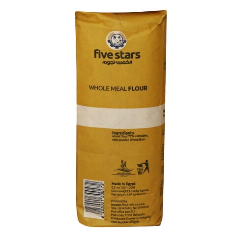 Five Stars Whole Meal Flour - 1 kg