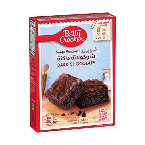 Betty Crocker Dark Chocolate Fudge Brownie Mix 500g