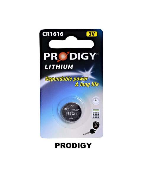 Prodigy Lithium CR1616 3V Value Pack of 12