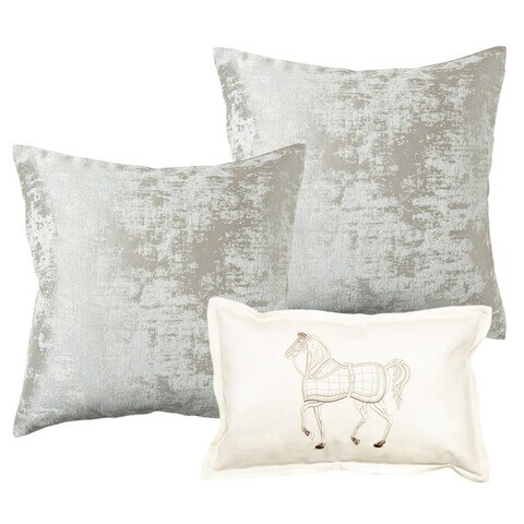 Beige and clearance white cushions