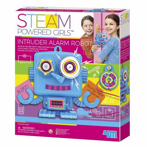 4M Girl Strm Intruder Alarm Robot