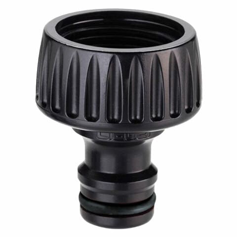 Claber Threaded Tap Connector 8627 Black 3/4inch