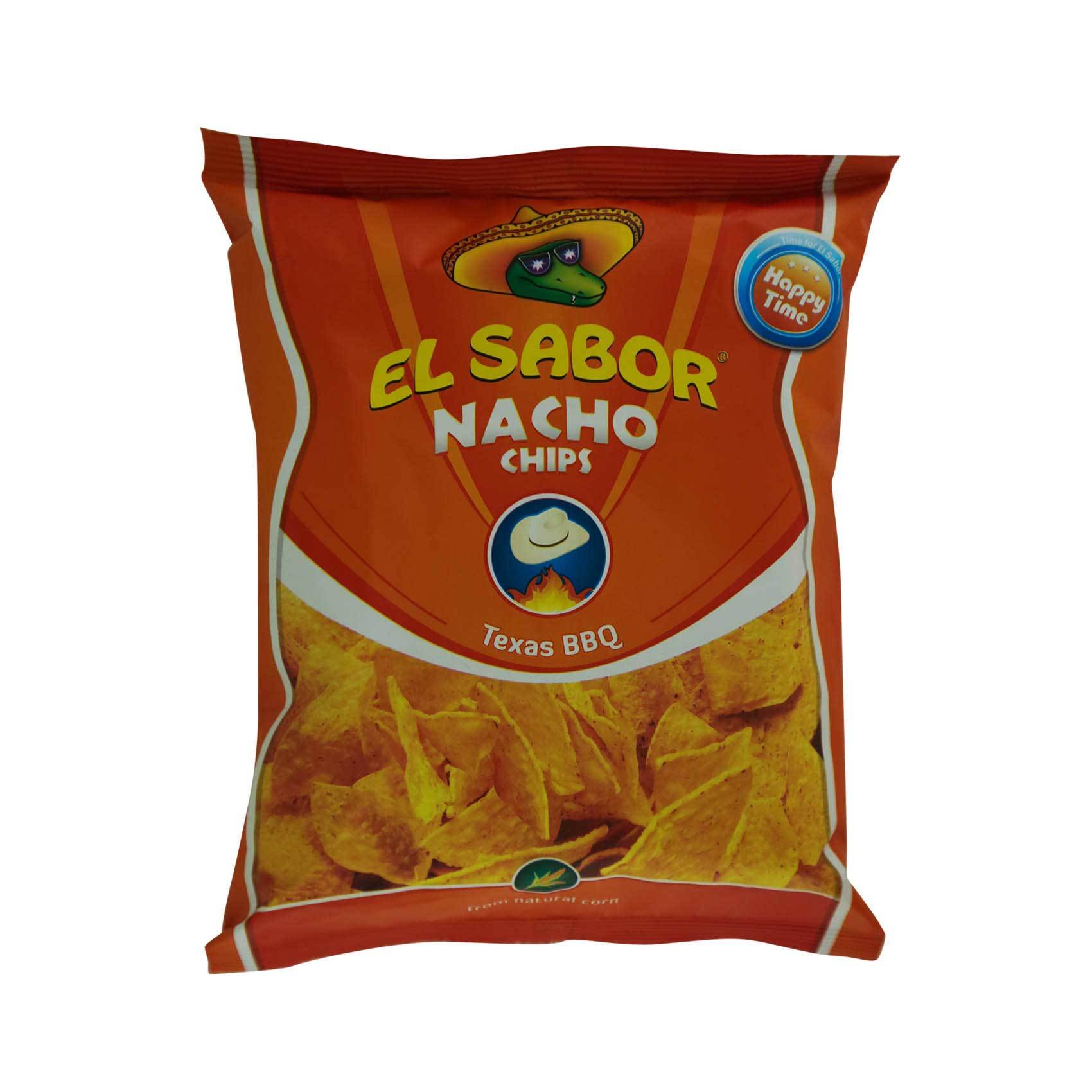 Buy El Sabor Nacho Chips Texas BBQ 100g