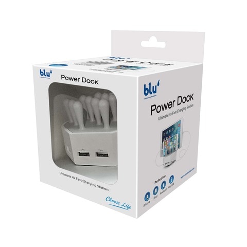 Blu - Power Dock Ultimate 4x Fast Charging Station