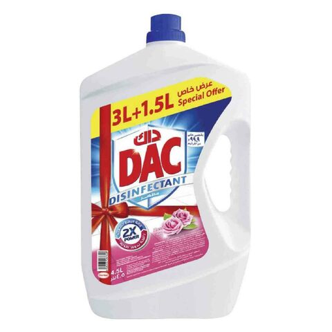 buy dac disinfectant cleaner rose 4 5l online shop cleaning household on carrefour uae