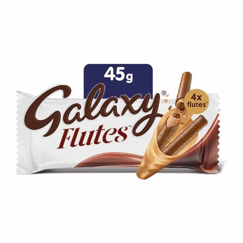 galaxy chocolate flutes