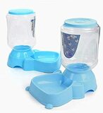 اشتري Mumoo Bear 4L Cat Dog Food And Water Dispenser For Cat And Small Or Medium Dog(Blue) في الامارات