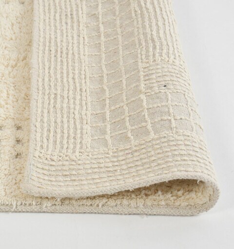 Home Style Shemtron Cotton Bath Mat Ivory- 40 X 60 cm
