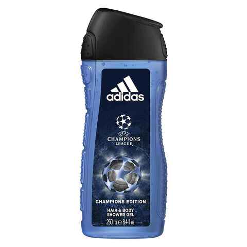 اشتري Adidas Champions League UEFA Hair And Body Shower Gel 250ml x2 في الامارات