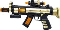 Party Time 1pc Rapid Fire Machine Gun Toy with Dazzling Light, Remarkable Sound For Kids, Gift Boys Toy