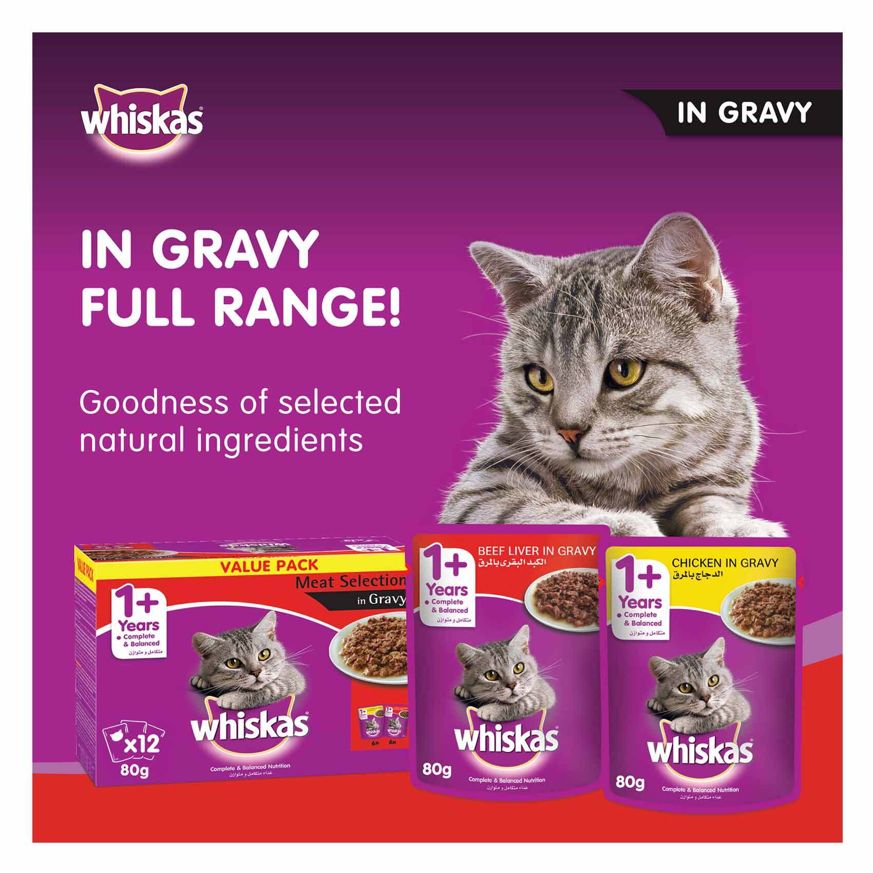 Whiskas gravy best sale cat food