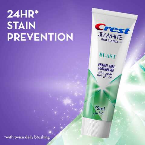 Crest 3D White Brilliance Pearl Glow Advanced Whitening With Pearl Extracts Enamel Safe Toothpaste 75ml