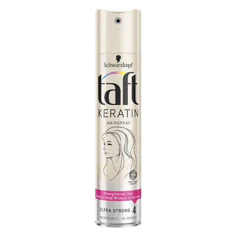 Buy Schwarzkopf Taft Keratin Ultra Strong 4 Hair Spray 250ml Online - Shop  Beauty & Personal Care on Carrefour Lebanon