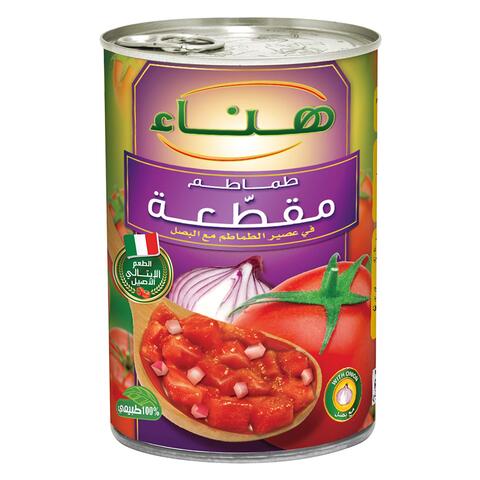 اشتري هناء معجون صلصة طماطم مقطعة مع البصل 400 جرام في السعودية