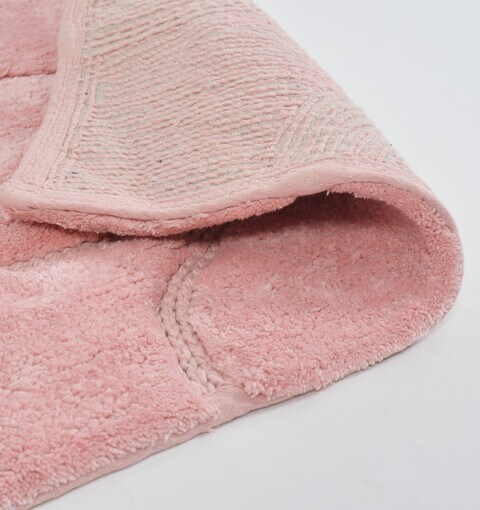 Home Style Shemtron Cotton Bath Mat Pink- 40 X 60 cm