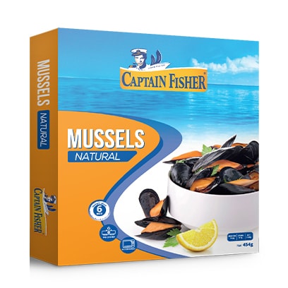 Captain Fisher Mussels Natural 450GR