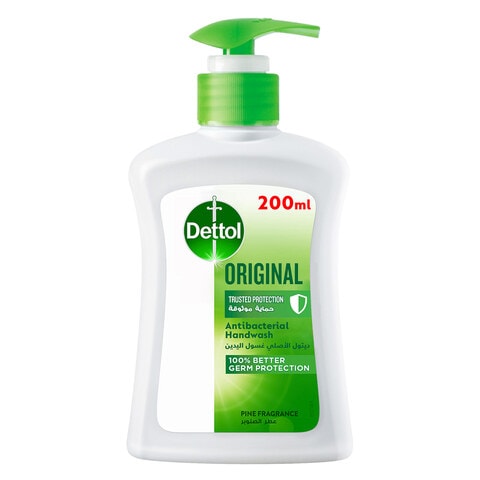 Dettol Original Handwash Liquid Soap Pump  Pine Fragrance, 200ml