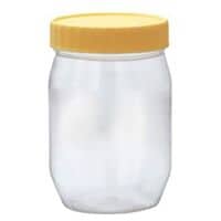 Sunpet Plastic Storage Jar Clear/Yellow 300ml