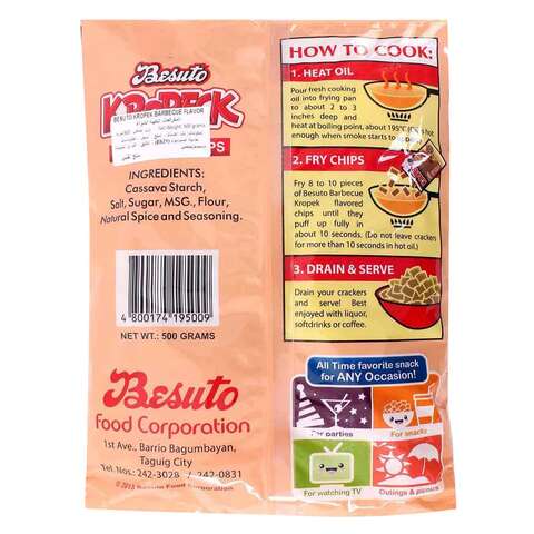 Besuto Kropeck Roasted Meat Barbecue Prawn Crackers 500g