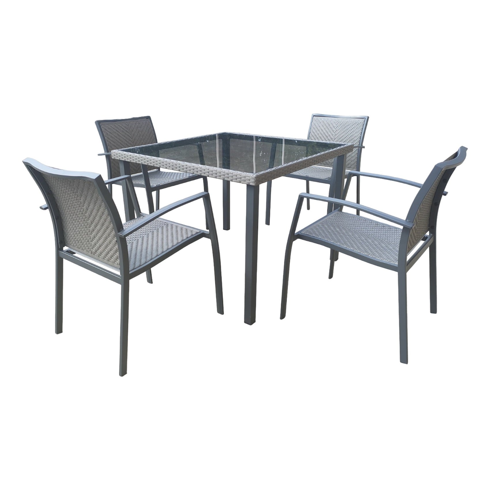 Bistro set 4 deals chairs