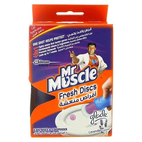 Mr Muscle Fresh Discs Gel Applicator Lavender 38g