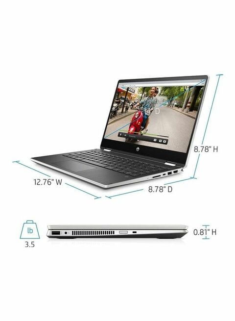 HP Pavilion X360 Convertible 2-In-1 Laptop With 14-Inch Display, Core i5-1135G7 Processor/8GB RAM/512GB SSD/Intel Iris Xe Graphics Silver