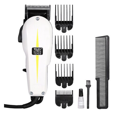 Wahl Professional 8466 Classic Series Super Taper Corded Hair Clipper  White/Black