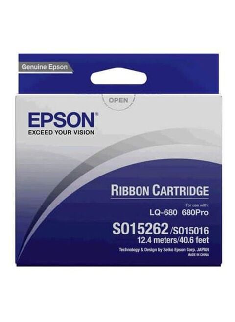 EPSON Replacement LQ-680 Ribbon Cartridge 12.4meter Black