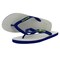 Waves Two Tone Ladies Slipper White Color Size 04