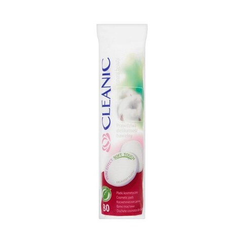 Cleanic Pure Effect Soft Touch Cotton Pads 80 Pieces