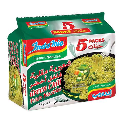 Buy Indomie Green Chili Fried Noodles 85g x5 in Saudi Arabia