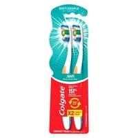 Colgate 360 Soft Toothbrush With Tongue Cleaner Multi Pack 2 Pcs