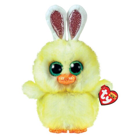 Ty Beanie Boos Easter Chick Coop Rabbit With Ears Plush Toy Yellow 6inch