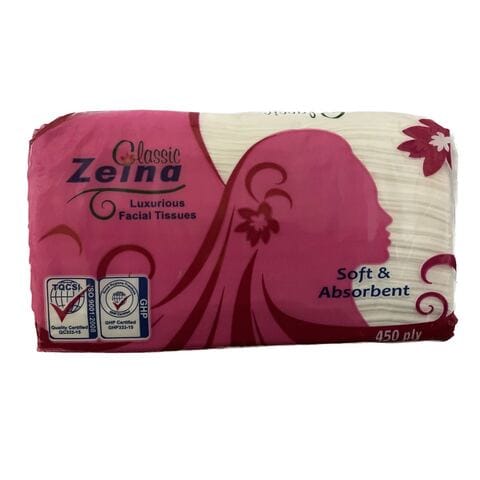 Zeina Classic Luxurious Soft And Absorbent Facial Tissue 450 Count