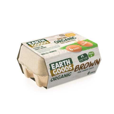 Earth Goods Organic Free Range Eggs 6 PCS