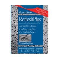 Refresh Plus - Preservative-Free Lubricant Eye Drops [0.5%] 0.ml Each - 30 Sterile Single-Use Containers